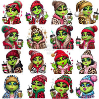 Load image into Gallery viewer, 31 Grinch Drinks Girls Christmas Designs Bundle Png

