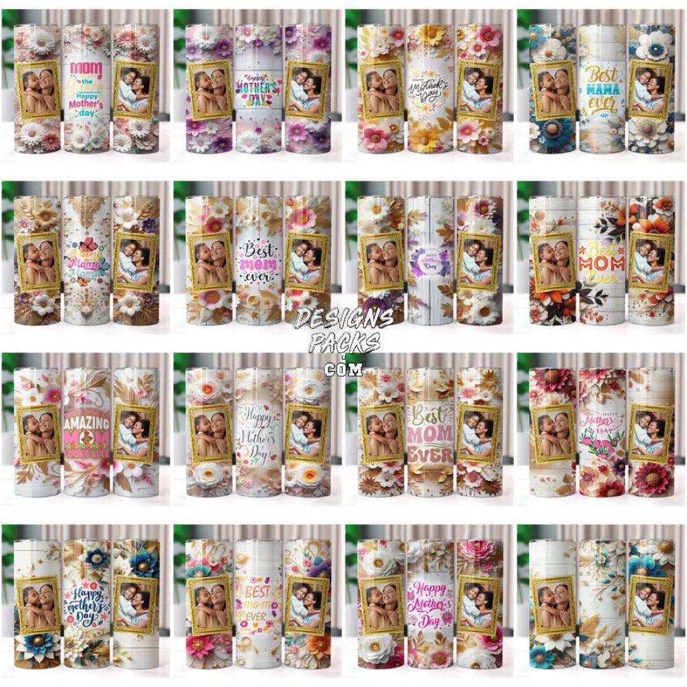 31 Mothers Day Mom Photo Frame Tumbler Wrap Bundle Jpg