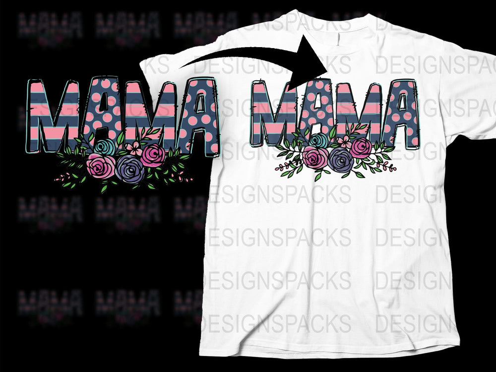 Personalized 'Mom' Floral T-Shirt, Custom Mother's Day Gift, Elegant Floral Tee for Mom, Unique Mom Shirt with Roses