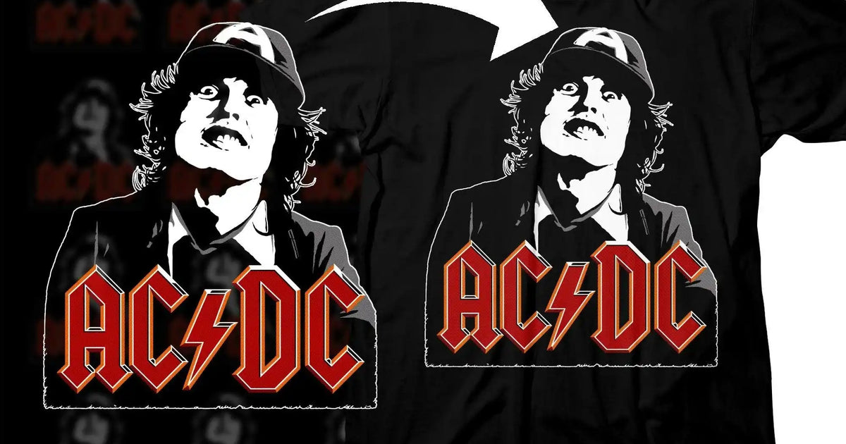Classic AC/DC Band Rock Png Halftone Digital Download – DESIGNSPACKS