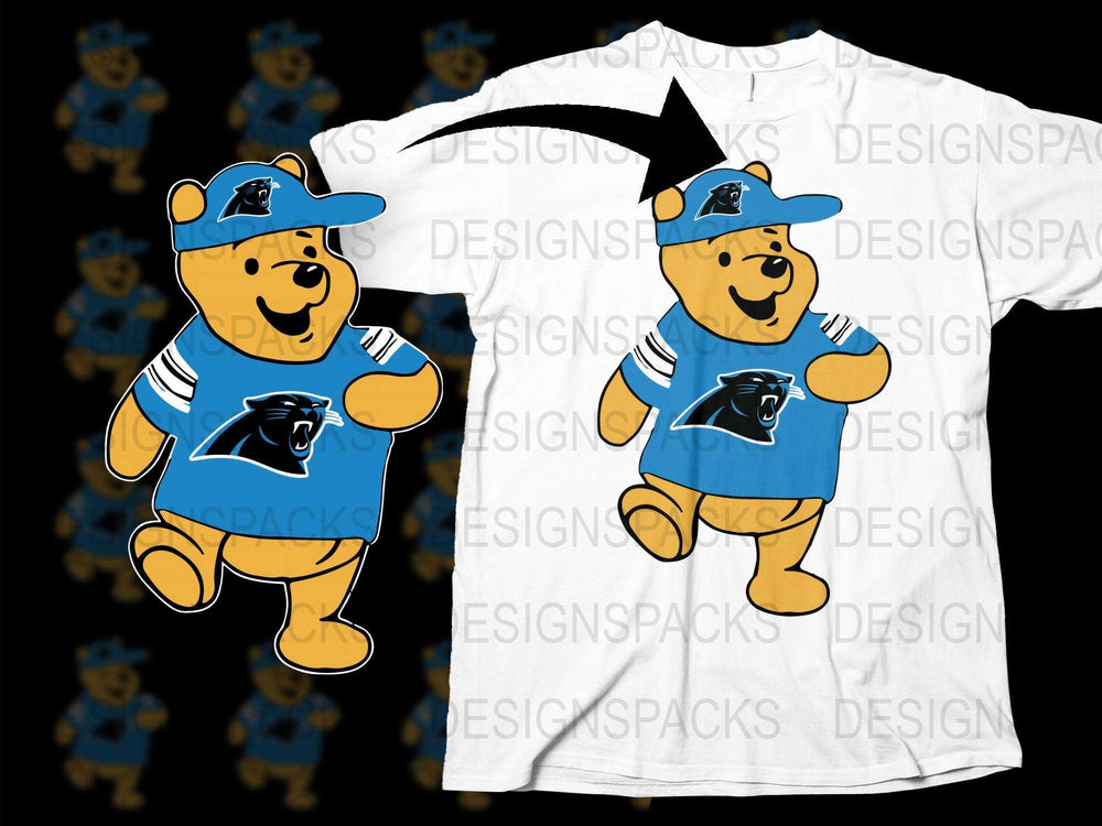 Cartoon Bear Mascot T-Shirt, Cute Animal Graphic Tee, Sports Team Fan Apparel