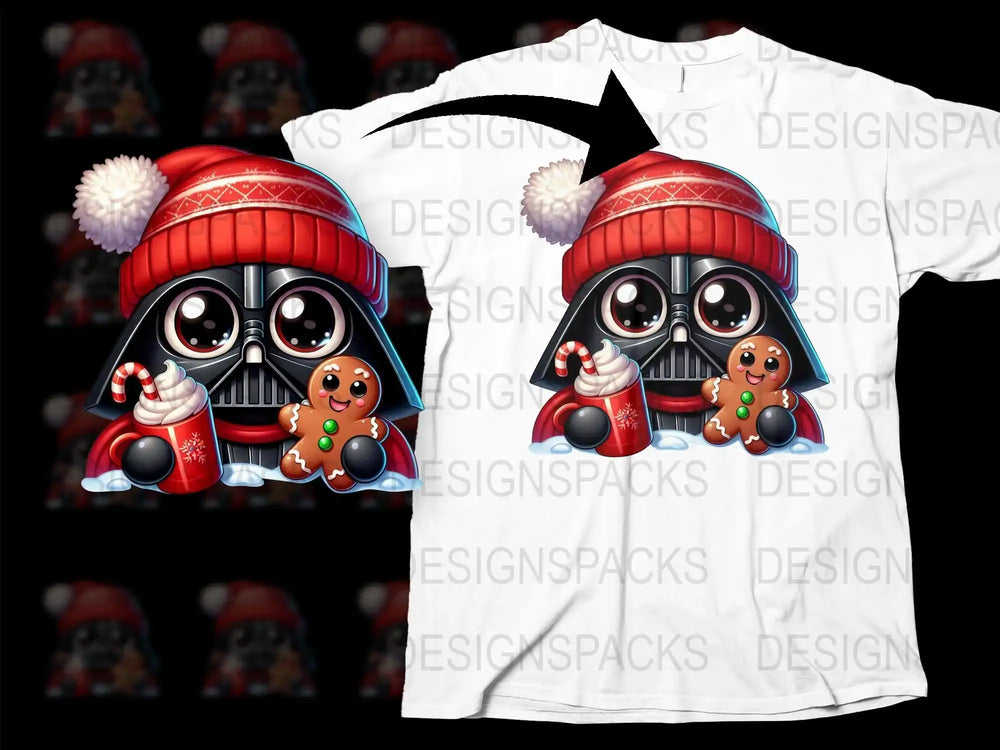 Cute Holiday Dog T-Shirt, Christmas Pug and Gingerbread Man, Festive Winter Tee for All Ages