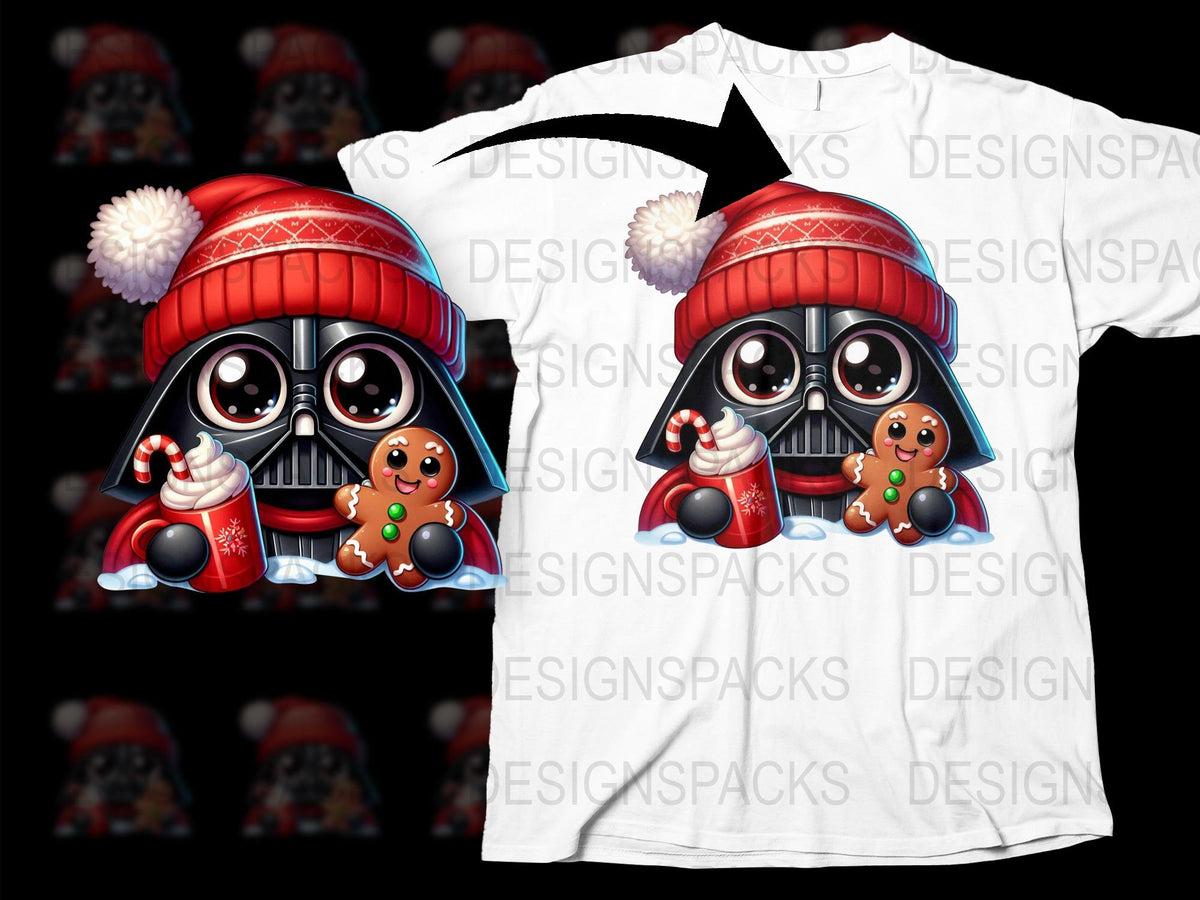 Cute Holiday Dog T-Shirt, Christmas Pug and Gingerbread Man, Festive Winter Tee for All Ages