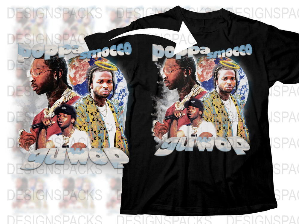Hip Hop Legends Graphic T-Shirt, Vintage Rap Icons Print, Urban Music Tee, Men's Fashion, Streetwear Style Shirt, Unique Gift Idea