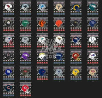 Load image into Gallery viewer, 32 Ugly Christmas Football Teams Helmets Designs Bundle PNG designspacks
