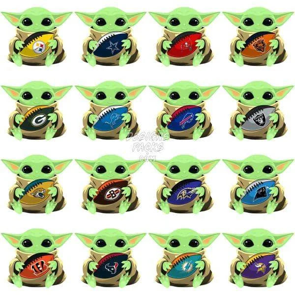32 BABY Serie Football Designs Bundle PNG