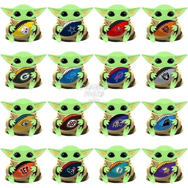 32 Baby Serie Football Designs Bundle Png