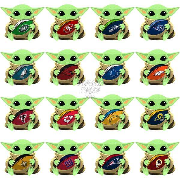 32 Baby Serie Football Designs Bundle Png
