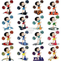 Load image into Gallery viewer, 32 Cartoon BETTY Football Designs Bundle PNG
