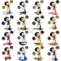 Load image into Gallery viewer, 32 Cartoon Betty Football Designs Bundle Png
