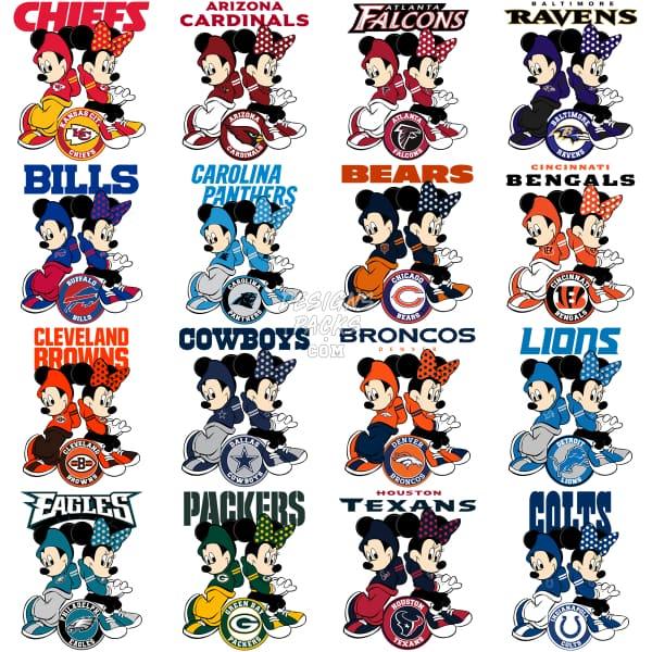 32 Cartoon Minnie Football Designs Bundle Png