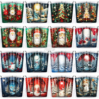 Load image into Gallery viewer, 32 Christmas Paper Art Tumbler Wrap Bundle Jpg
