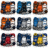 Load image into Gallery viewer, 32 Cute Ghosts Football Teams Colors Halloween Designs Bundle PNG
