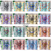 Load image into Gallery viewer, 32 Diamond Heart True Love Football Teams Tumbler Wrap Bundle Jpg
