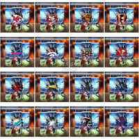 Load image into Gallery viewer, 32 Football Broken Glass Tumbler Wrap Bundle Jpg
