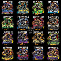 Load image into Gallery viewer, 32 Football Colors Teams Mascots Designs Bundle Png
