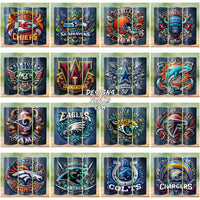 Load image into Gallery viewer, 32 Football Embroidered Style Stitching Teams Tumbler Wrap Bundle Jpg
