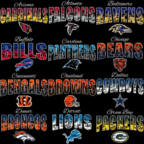 32 Football Logo Teams Camouflage Designs Bundle PNG