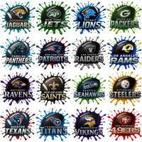 Load image into Gallery viewer, 32 Football Splash Ball Teams Designs Bundle PNG
