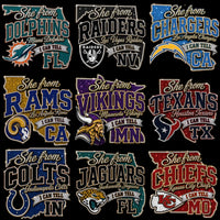 Load image into Gallery viewer, 32 Football State Map Teams USA Rhinestone Style Designs Bundle PNG
