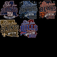 Load image into Gallery viewer, 32 Football State Map Teams USA Rhinestone Style Designs Bundle PNG
