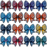 Load image into Gallery viewer, 32 Football Teams Bling Bow Designs Bundle PNG
