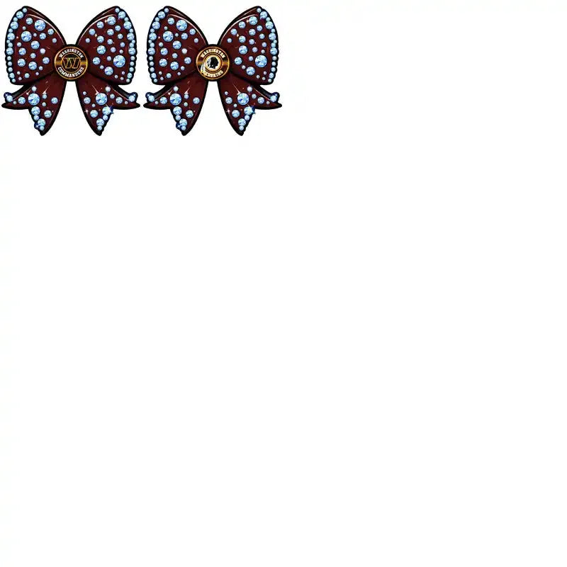 32 Football Teams Bling Bow Designs Bundle PNG