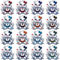 Load image into Gallery viewer, 32 Football Teams Carebear Cheerleader Designs Bundle PNG
