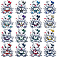 Load image into Gallery viewer, 32 Football Teams Carebear Cheerleader Designs Bundle PNG
