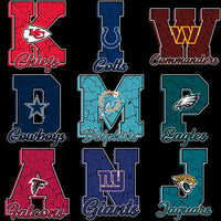 Load image into Gallery viewer, 32 Football Teams Cracked Letter Initials Logo Designs Bundle PNG

