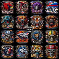 Load image into Gallery viewer, 32 Football Teams Denim Sport Designs Bundle Png
