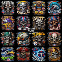 Load image into Gallery viewer, 32 Football Teams Denim Sport Designs Bundle Png
