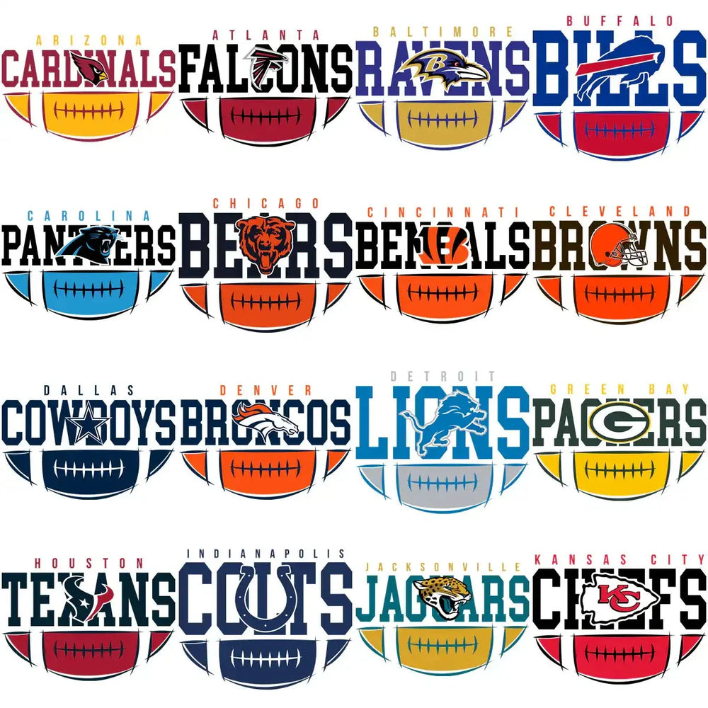32 Football Teams Designs Bundle PNG + AI