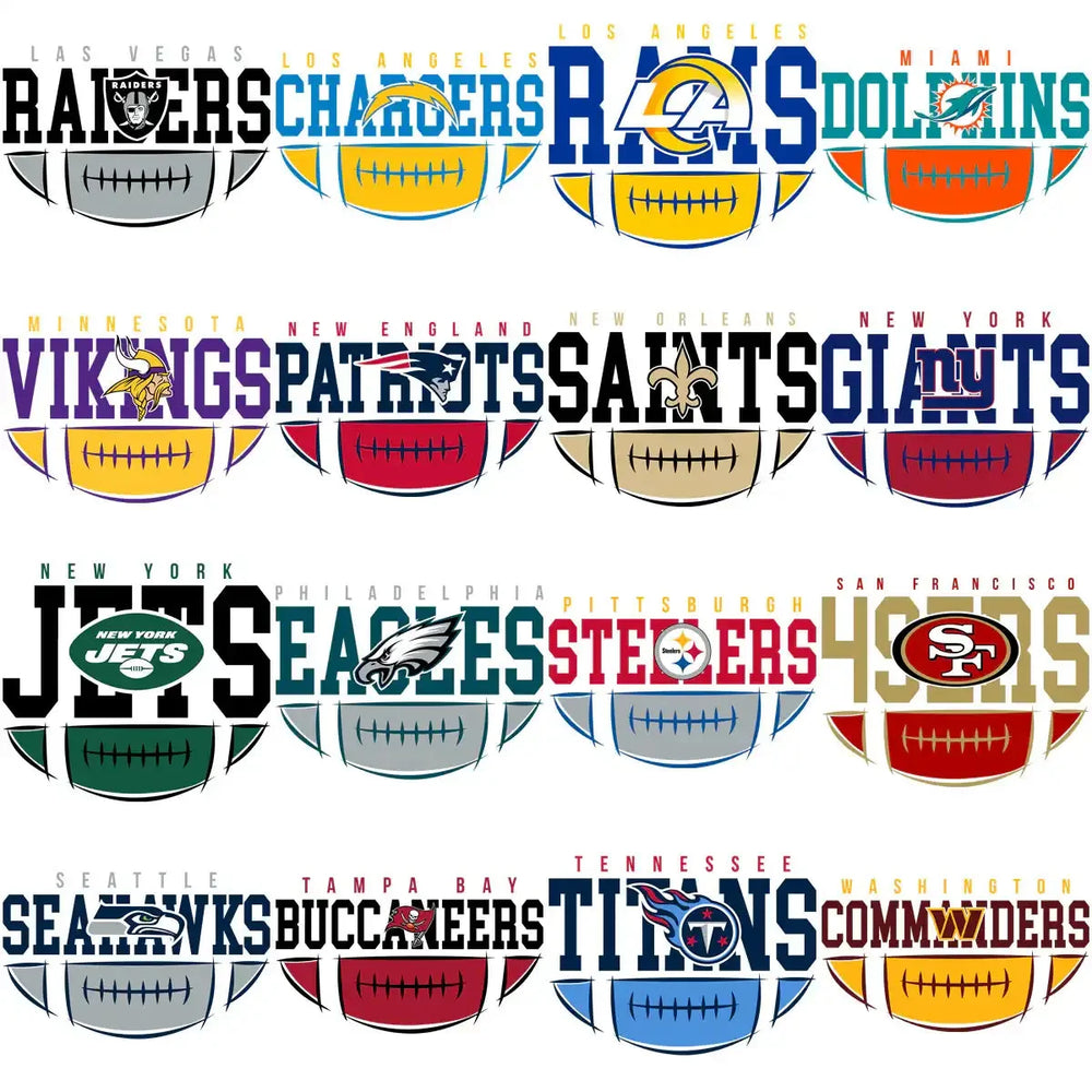 32 Football Teams Designs Bundle PNG + AI