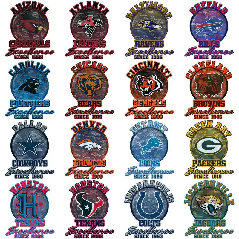 32 Football Teams Excellence Designs Bundle PNG