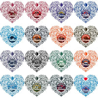 Load image into Gallery viewer, 32 Football Teams Fancy Heart Designs Bundle PNG
