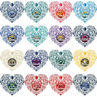 Load image into Gallery viewer, 32 Football Teams Fancy Heart Designs Bundle PNG
