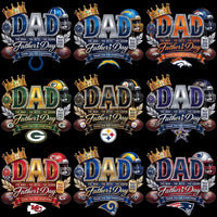 Load image into Gallery viewer, 32 Football Teams Father's Day Luxury King Dad Designs Bundle PNG
