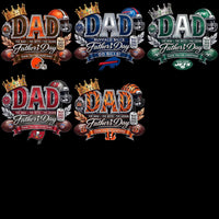 Load image into Gallery viewer, 32 Football Teams Father's Day Luxury King Dad Designs Bundle PNG
