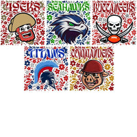 Load image into Gallery viewer, 32 Football Teams Floral Glitter Mascots Designs Bundle PNG

