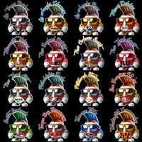 Load image into Gallery viewer, 32 Football Teams Football Mohawk Designs Bundle PNG
