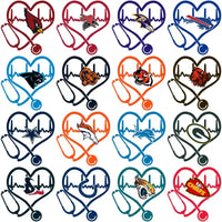 Load image into Gallery viewer, 32 Football Teams Heart Beat Designs Bundle PNG
