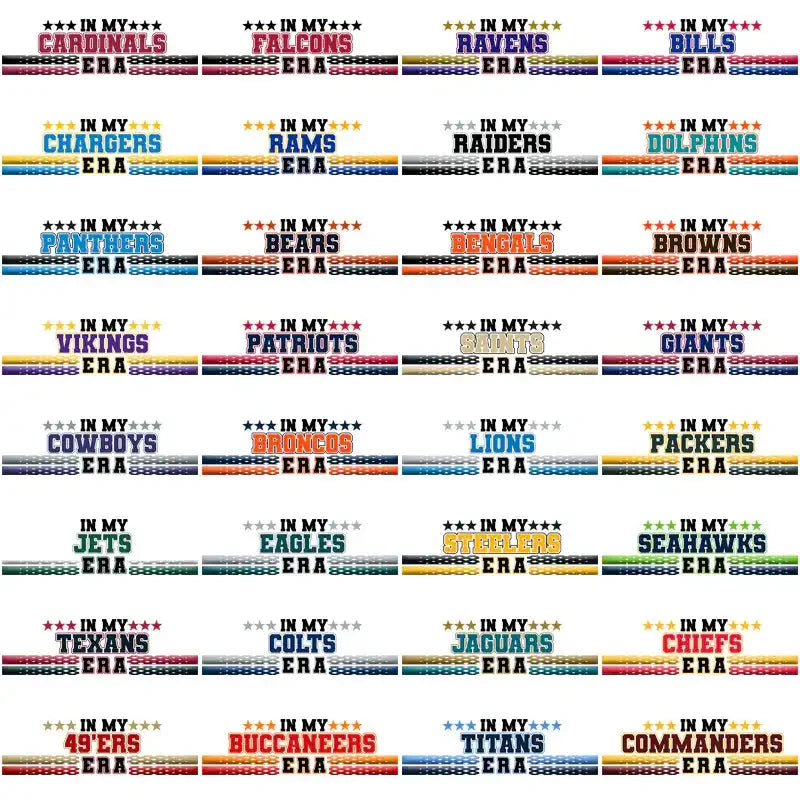 32 Football Teams In My Team Era Designs Bundle PNG