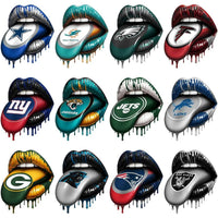 Load image into Gallery viewer, 32 Football Teams Logo Dripping Lips Tongue Out Designs Bundle PNG
