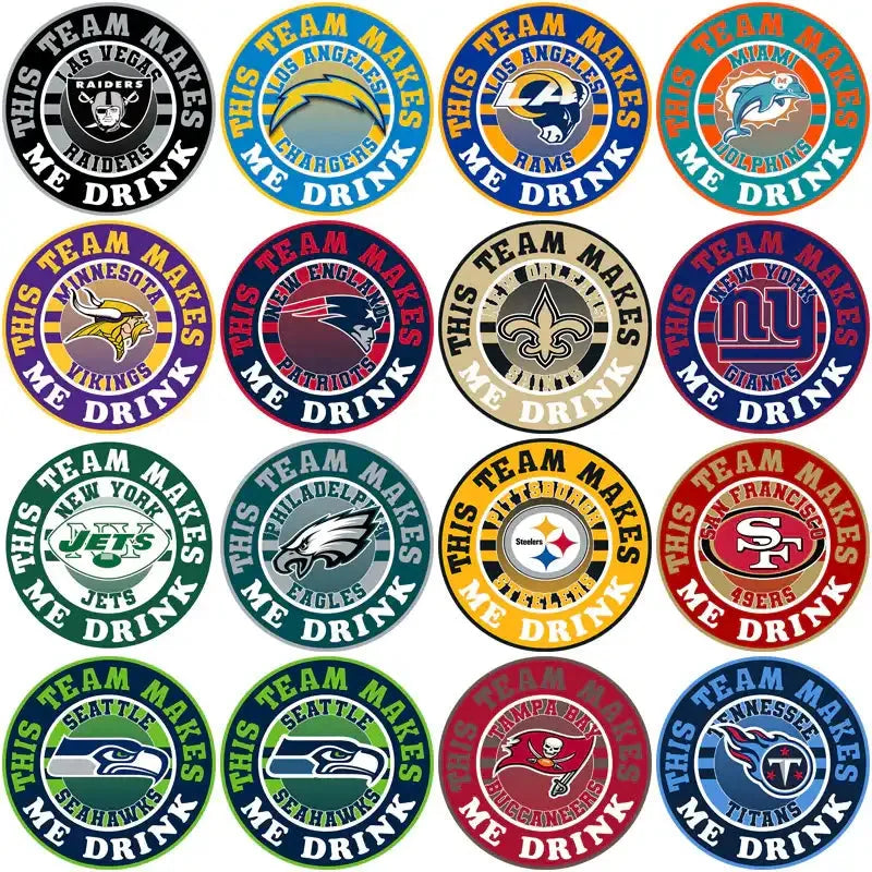 32 Football Teams Make Me Drink Designs Bundle PNG