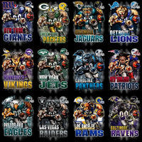 Load image into Gallery viewer, 32 Football Teams Mascots Helmet Logo Designs Bundle PNG
