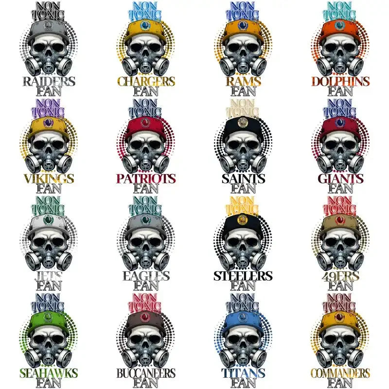 32 Football Teams Non Toxic Fan Designs Bundle PNG