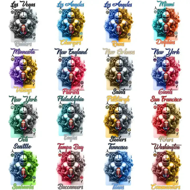 32 Football Teams Playing Card Designs Bundle PNG