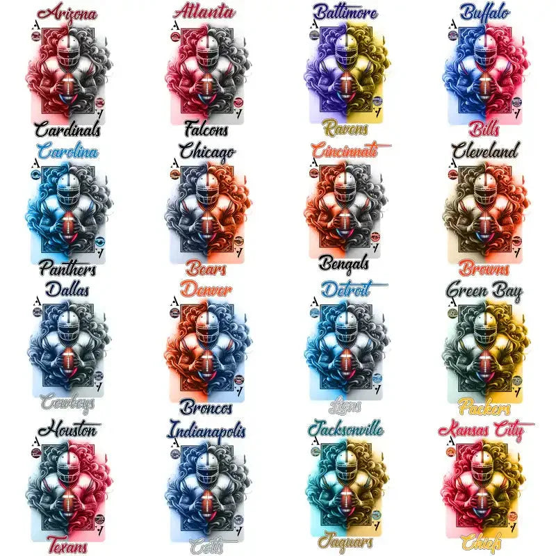 32 Football Teams Playing Card Designs Bundle PNG