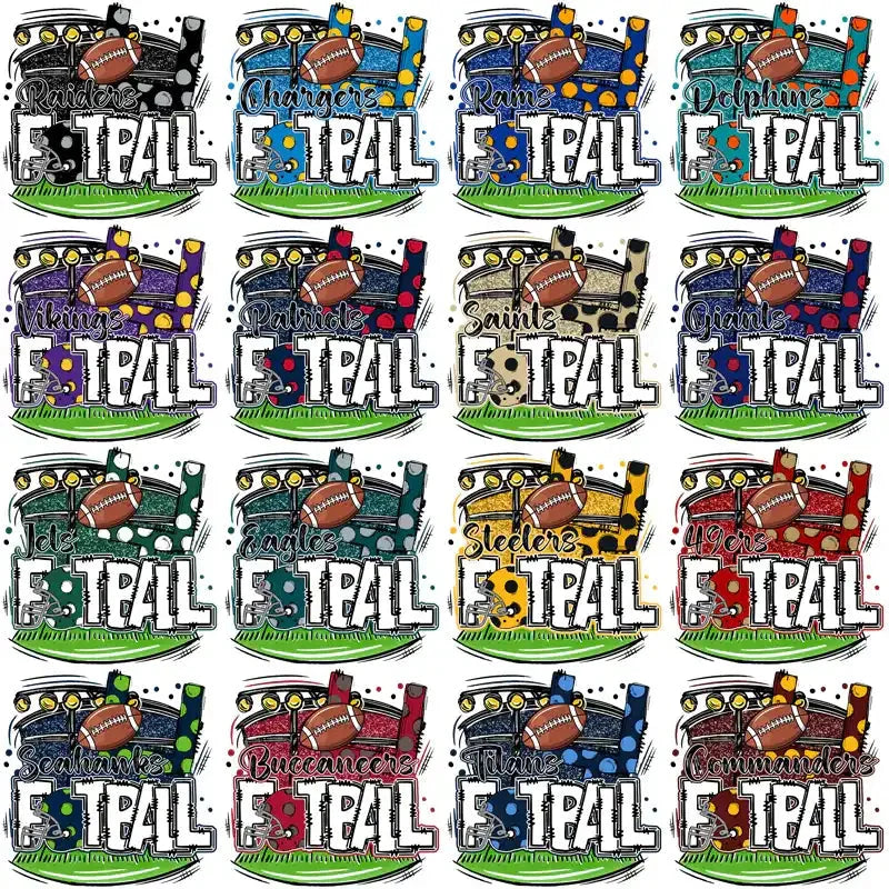 32 Football Teams Retro Football Designs Bundle PNG